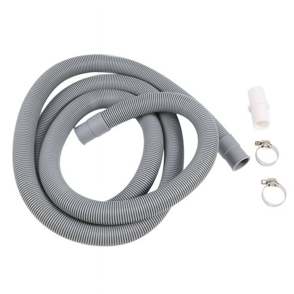 Drain Hose Extension for Washing Machines,2M Drain Hose Universal Washing Machine Hose,Drain Hose Di Grey plastic
