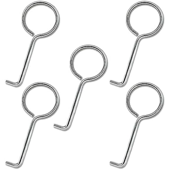 Drain Key Lifting Hooks - 5 Pack 304 Stainless Steel Drain Grate Puller Lift Out Key for Easy Shower Drain Cleaning, Silver$$Tools & Hardware Other
