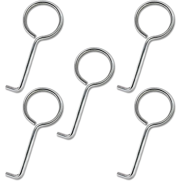 Drain Key Lifting Hooks - 5 Pack Drain Grate Puller Lift Out Key for Easy Shower Drain Cleaning, Silver