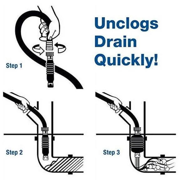 QiYou Drain King Unclogging Kit - Easy to Use, Fits 0.75 to 4 Inch Drains, Combo Pack
