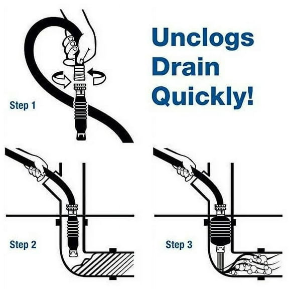 Beneony Drain King Drain Snake Kit - Easy Unclogging, Fits 0.75 to 4 Inch Pipes Combo Pack