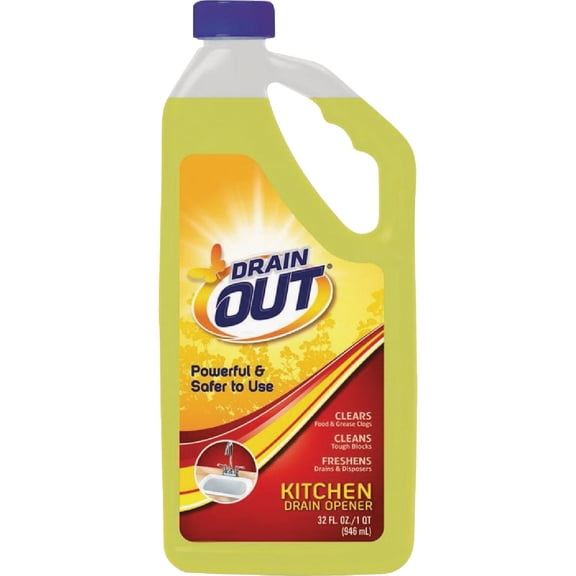 Summit Brands Drain OUT Kitchen Drain Opener Citrus Scent - Septic Safe - 32 oz