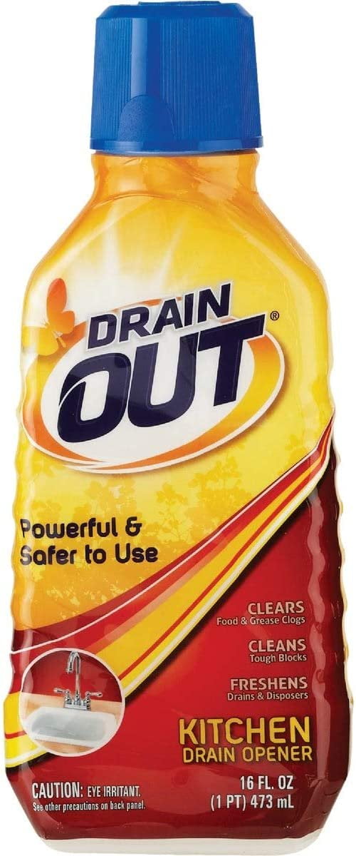 Drain Out 16 Oz. Liquid Kitchen Drain Opener - 1 Each