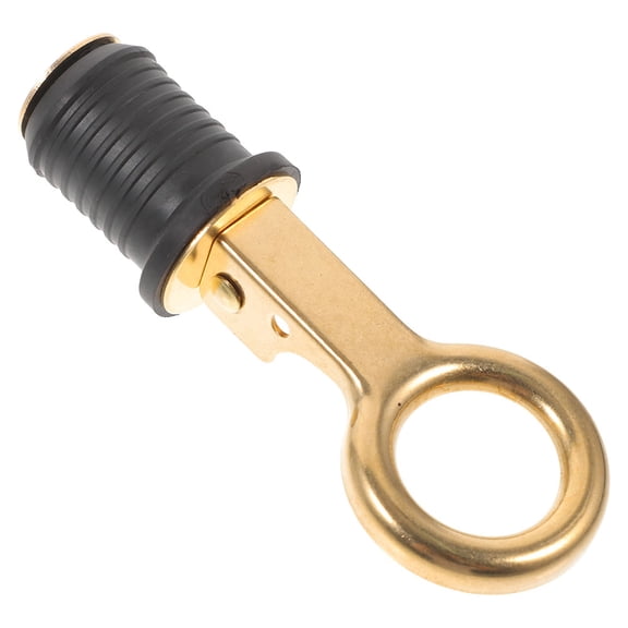 OFFIGAM Golden Marine Boat Drain Plug Leakproof Transom Plug for Watercraft Accessories