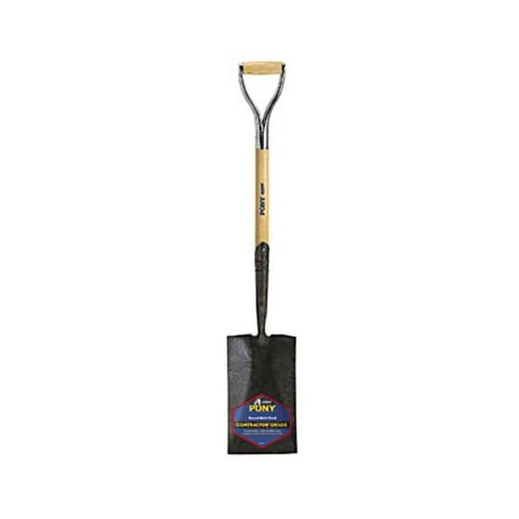 Drain & Post Spades, 12 X 7 1/2 Sq Pt Blade, 27 in White Ash Armor D Grip Handle