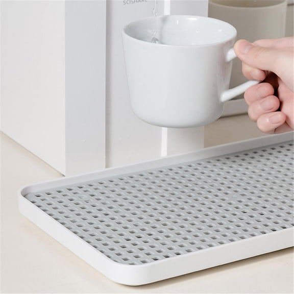 Drain Rack for Kitchen Basin Detachable Dish Drain Rack with Unique Water Storage Tray and Drain Plate for Efficient Dish Drying,12.26.880.9 inch,WhiteB