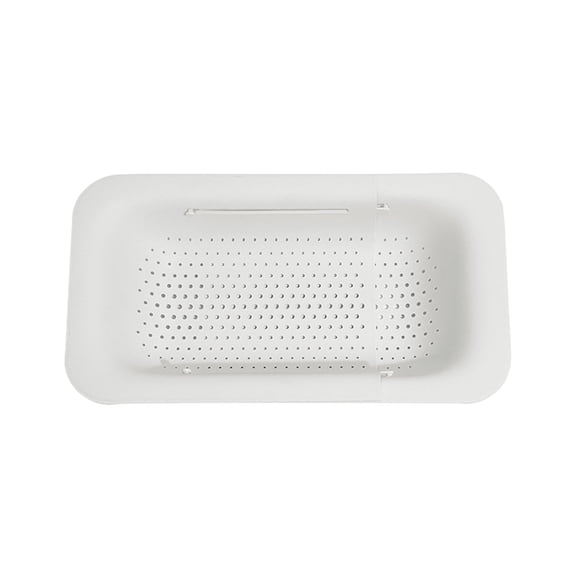 Drain Rack Kitchen Dish Drying Rack for Colander Wash Vegetables and Fruits Drain Cooked Pasta Extendable Home Kitchen Organiser Stainless Steel