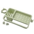 thumbnail image 1 of Drain Rack Sink Rack Soap Sponge Drain Shelf Storage Basket Bag Holder Adjustable Bathroom Holder Sink Kitchen Accessorie Green, 1 of 9