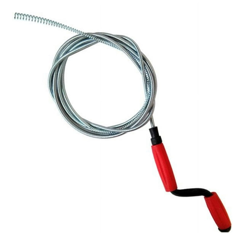 33Ft Drain Auger Flexible Plumbing Pipe Snake Clog Remover for Kitchen  Bathroom