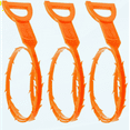 Drain Snake Clog Remover Hair Removal tool used to unclog sinks, tub