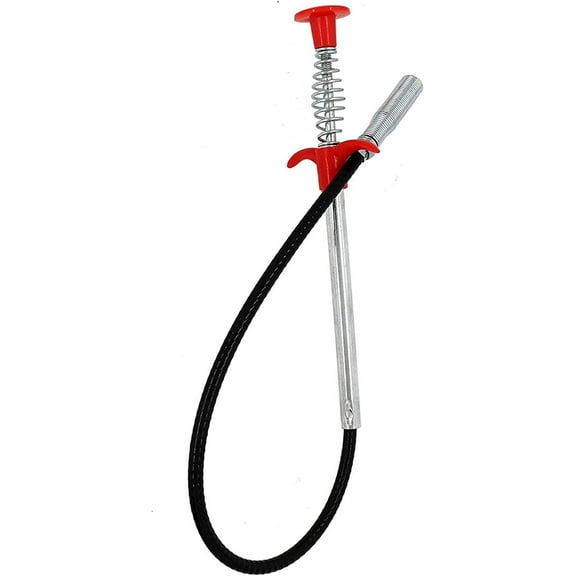 Drain Snake, Drain Clog Remover - Gutter Cleaning Tools Drain Cleaner for Toilet Sewer Shower Kitchen Bathroom Tub Clogged Drains Opener Cleaning Tool, Flexible Grabber Claw Pick Up Reacher (24 inch)