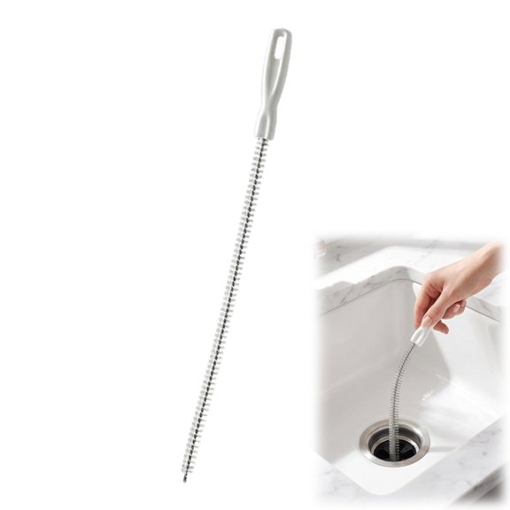 Drain Snake Hair Clog Remover, Flexible Reusable Sink Unclogger Tool for Shower Bathtub Kitchen Bathroom（17IN）（1PCS）