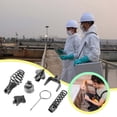 thumbnail image 1 of Drain Snake Kit 7PC Set - Professional Pipe Dredging Tools Stainless Steel Drain Cleaner for Toilet, Shower, Sink & Sewer Line Clogs, 1 of 6