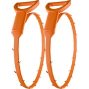 Drain Snake Set 2-Pack   Flexible Multi-Tooth Clog Remover for Bathroom and Kitchen Drains   Barbed Hair and Debris Extractor   User-Friendly Plumbing Auger for Bathtubs and More