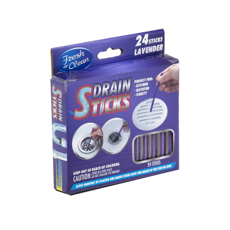 Drain Sticks - Lavender- 24 Sticks, Purple