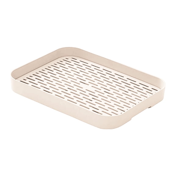 Drain Tray Dish Drying Rack with Drainboard - Non Serving Tray for Cups and Utensils, Ideal for Small Kitchen Sink, Countertop, Coffee Table, or Outdoor Use