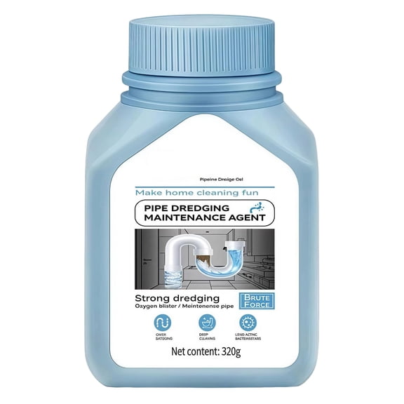 Drain Unblocker Cleaner 320g Powerful Formula Removes Hair Grease Soap Scum