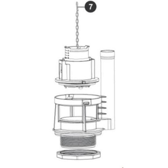 Drain Valve Assembly with Nut Embrace - 2 Piece
