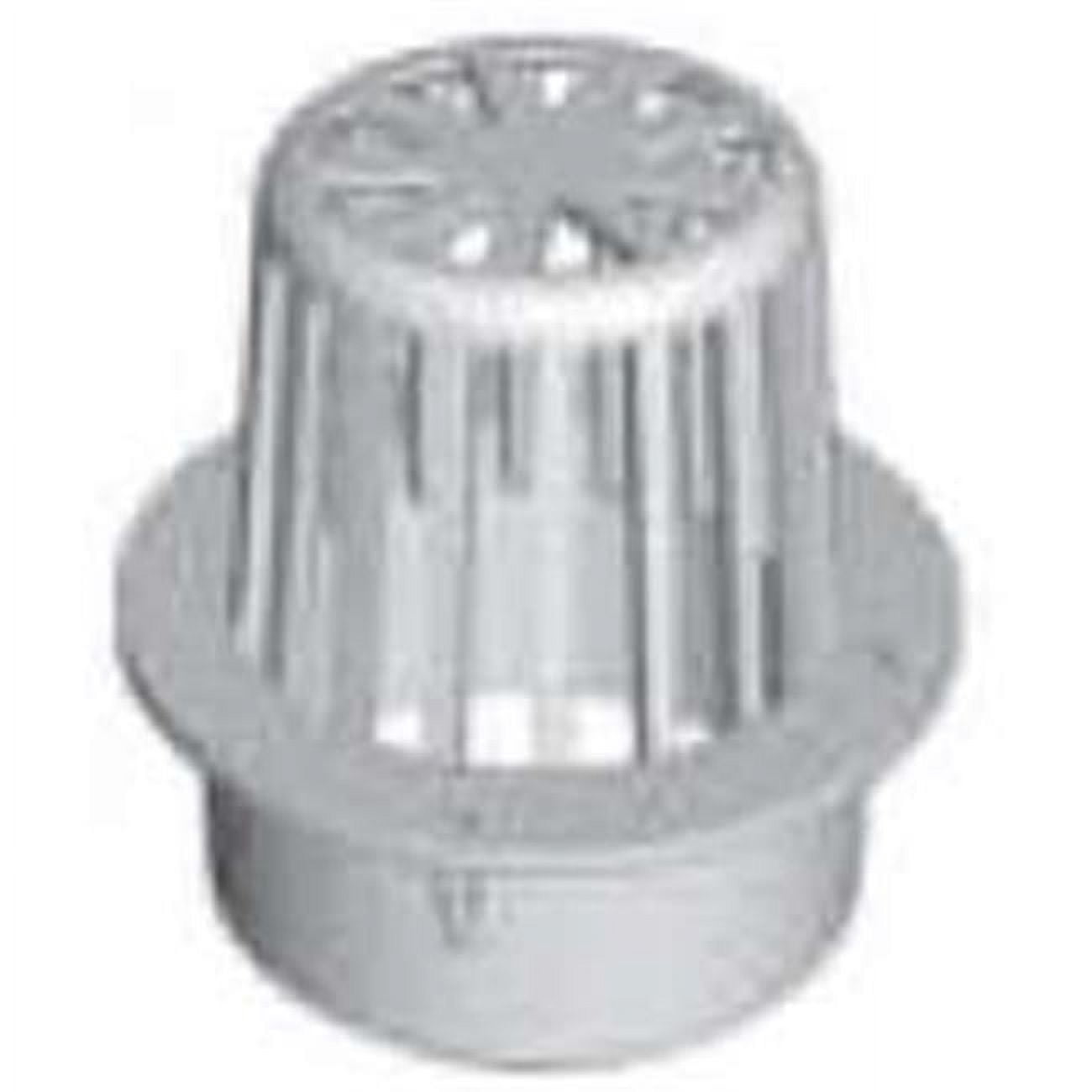 DrainTech 0333SDB Atrium Grate, 3 in Dia, Round, Polyethylene, Black ...