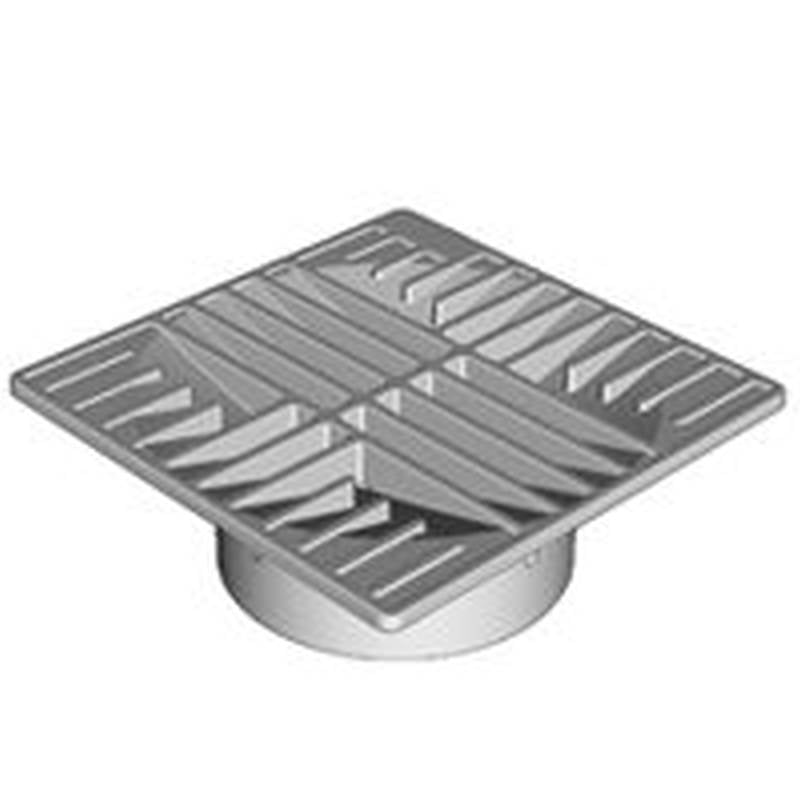 DrainTech 0642SDB Drop-In Drain Grate, 6 in Dia, 5-7/8 in L, 5-7/8 in W ...