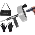 thumbnail image 1 of DrainX Power Pro 50-ft Steel Drum Auger Plumbing Snake with Drill Attachment . Plumbing & HVAC., 1 of 6