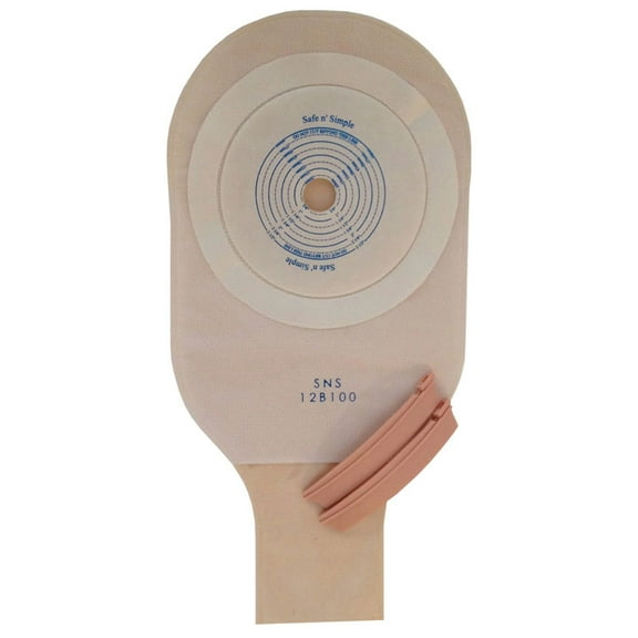 Drainable Banana Clip Pouch, One-Piece, Standard Wear, Cut-To-Fit, with Filter, 12in, Opaque