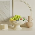 thumbnail image 1 of Drainable High Capacity Fruit Tray - Beige, Transparent & Non-Slip Design for Kitchen & Living Room, 1 of 6