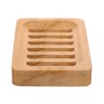 thumbnail image 1 of Drainable Home Bathroom Decoration for Living Soap Holder Tray Rectangle Travel Teak, 1 of 6