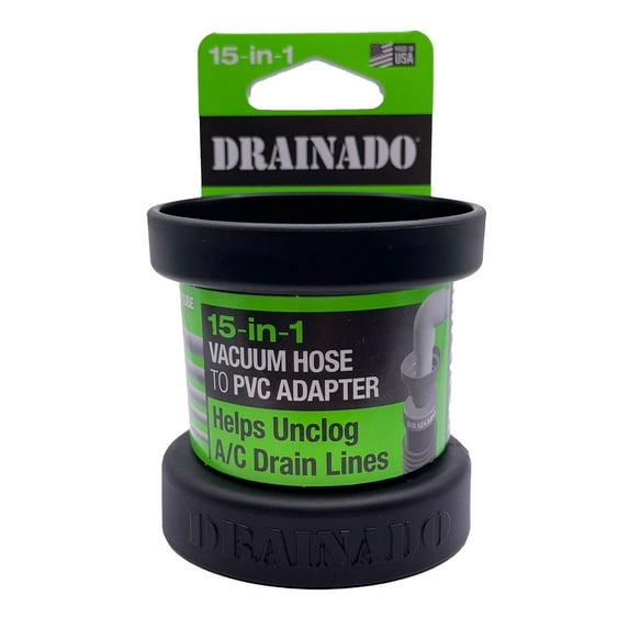 Drainado 15-in-1 Vacuum Hose to A/C PVC Condensate Drain Adapter