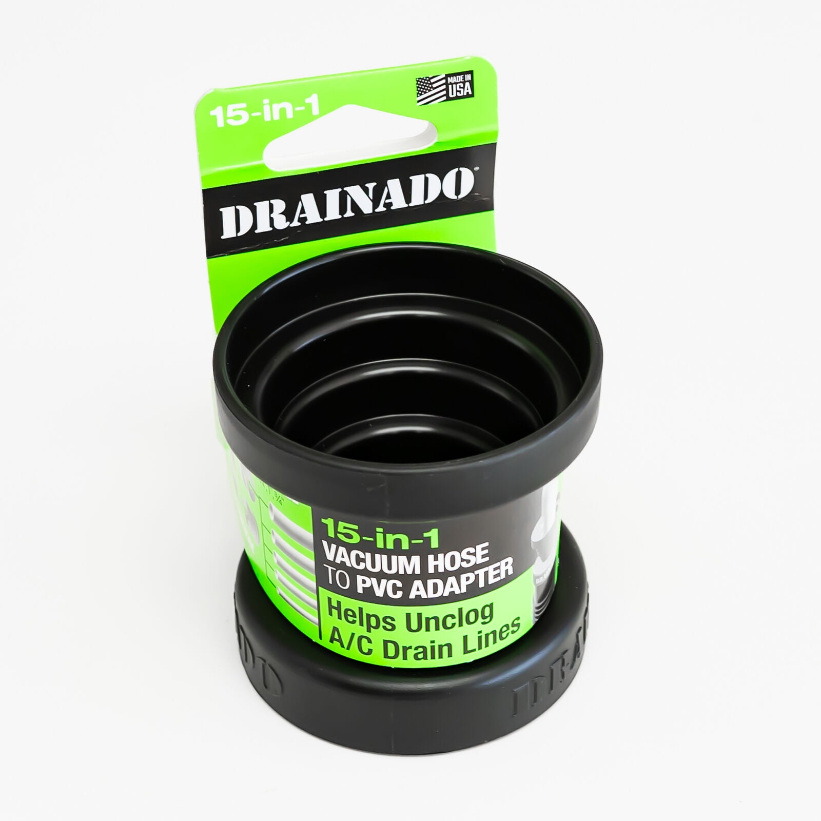 Drainado INV01 15in1 Vacuum Hose to A/C PVC Condensate Drain Adapter