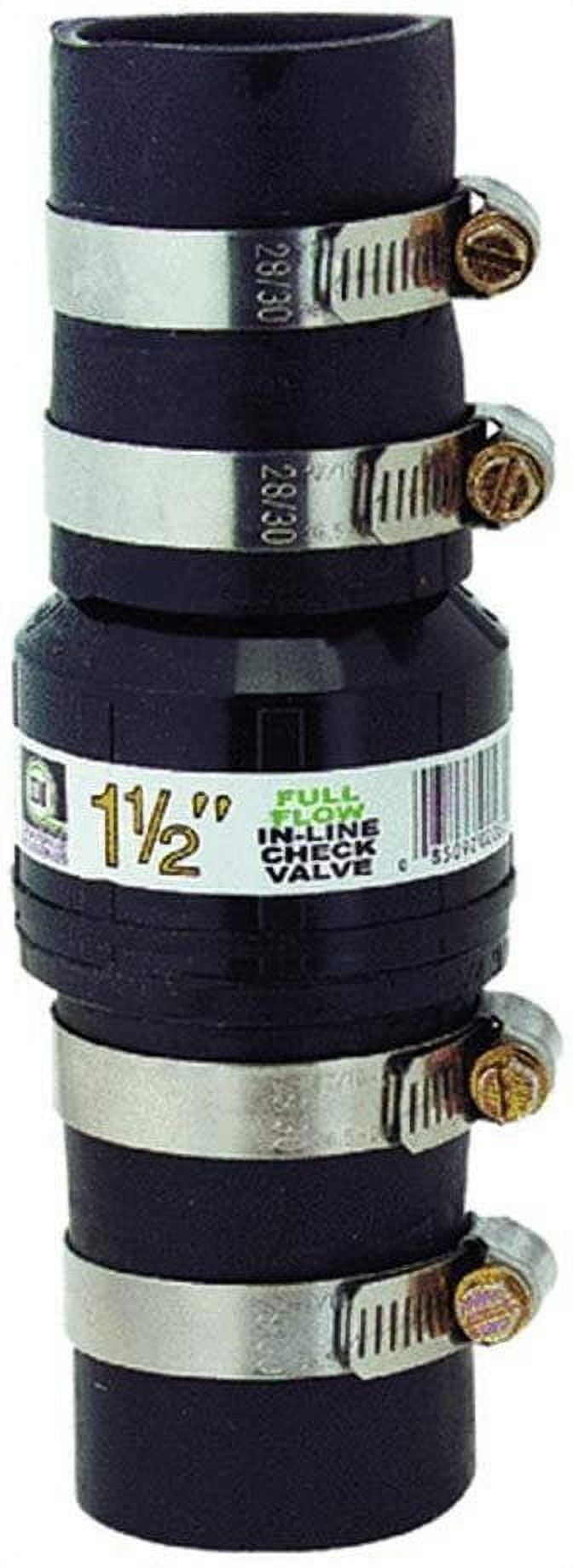 Drainage Industries 11/2 In. ABS Thermoplastic InLine Sump Pump Check