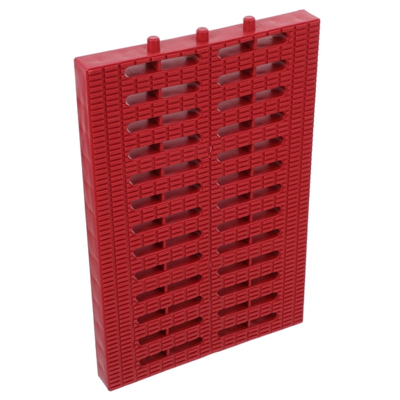 RENACLIPY Red Plastic Trench Drain Grate with Debris Filter for Sewer Drainage Channel