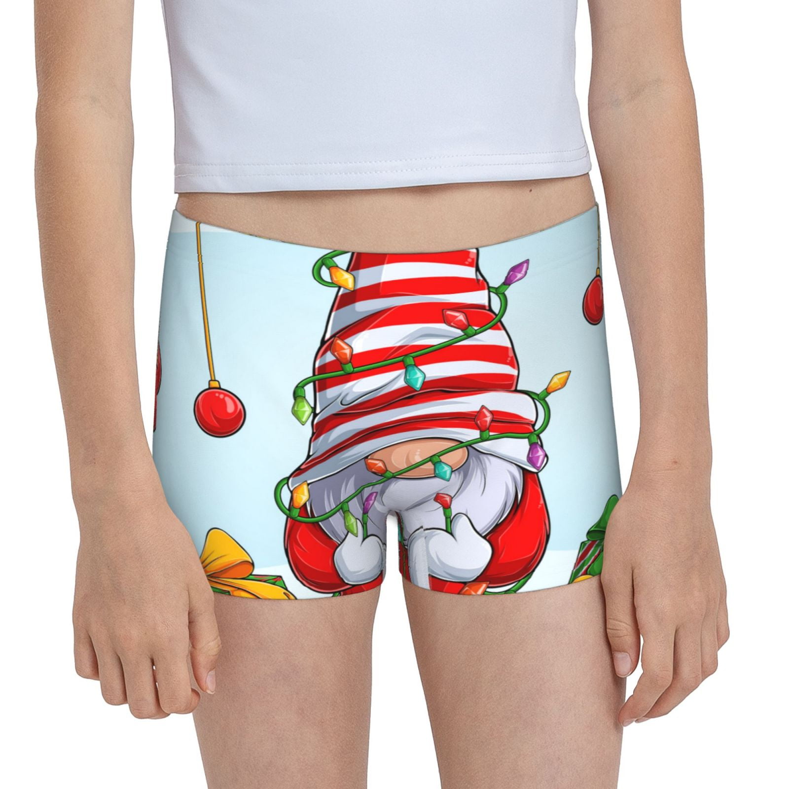 Easygdp Funny Christmas Gnome Girls Hipster Cotton Underwear Little