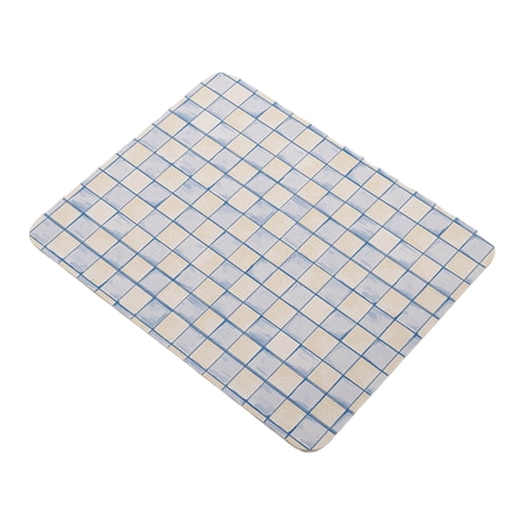 Drainer Mat Water Permeable Mold-Resistant Silicone,Anti-Shift Kitchen Counter Protector,Stain-Proof for Sink Tabletop and Restaurant Use Blue 12 x 16 Inch