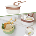 thumbnail image 1 of Draining Basket for Sink Kitchen Sink Caddy, Farmhouse Sink Accessories Draining Basket, Sink Organizer Rack for Kitchen, Basket Strainer for Kitchen Sink(1PC), 1 of 9