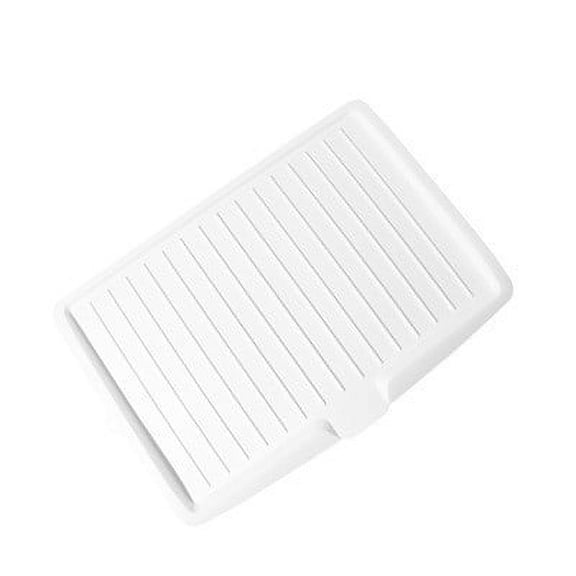 Draining Board Tray for Under-Mount Sink Drain Board Plastic Dish Drainer Board for Kitchen Counter Utility Draining Board (White)