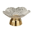 thumbnail image 1 of Draining Fruit Tray 9.5x9.5x4.7in Gold Metallic Serving Platter Countertop Decor Kitchen Display with Removable Base, 1 of 6