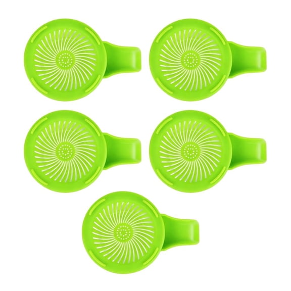 Draining Sprouting Covers, 86 mm Wide Mouth Jar Set With Openings and Lift Handle for Countertop Kitchen Use