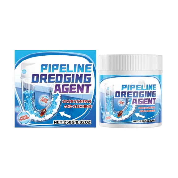Drain Unclogger Powder 250G Pipe Cleaner For Kitchen Bathroom Toilet Sink Removes Clogs And Odors With Sodium Hydroxide Formula