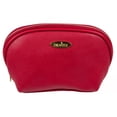 thumbnail image 1 of Draizee Red PU Leather Cosmetic Bag, Portable Travel Organizer for Makeup & Accessories, 1 of 2