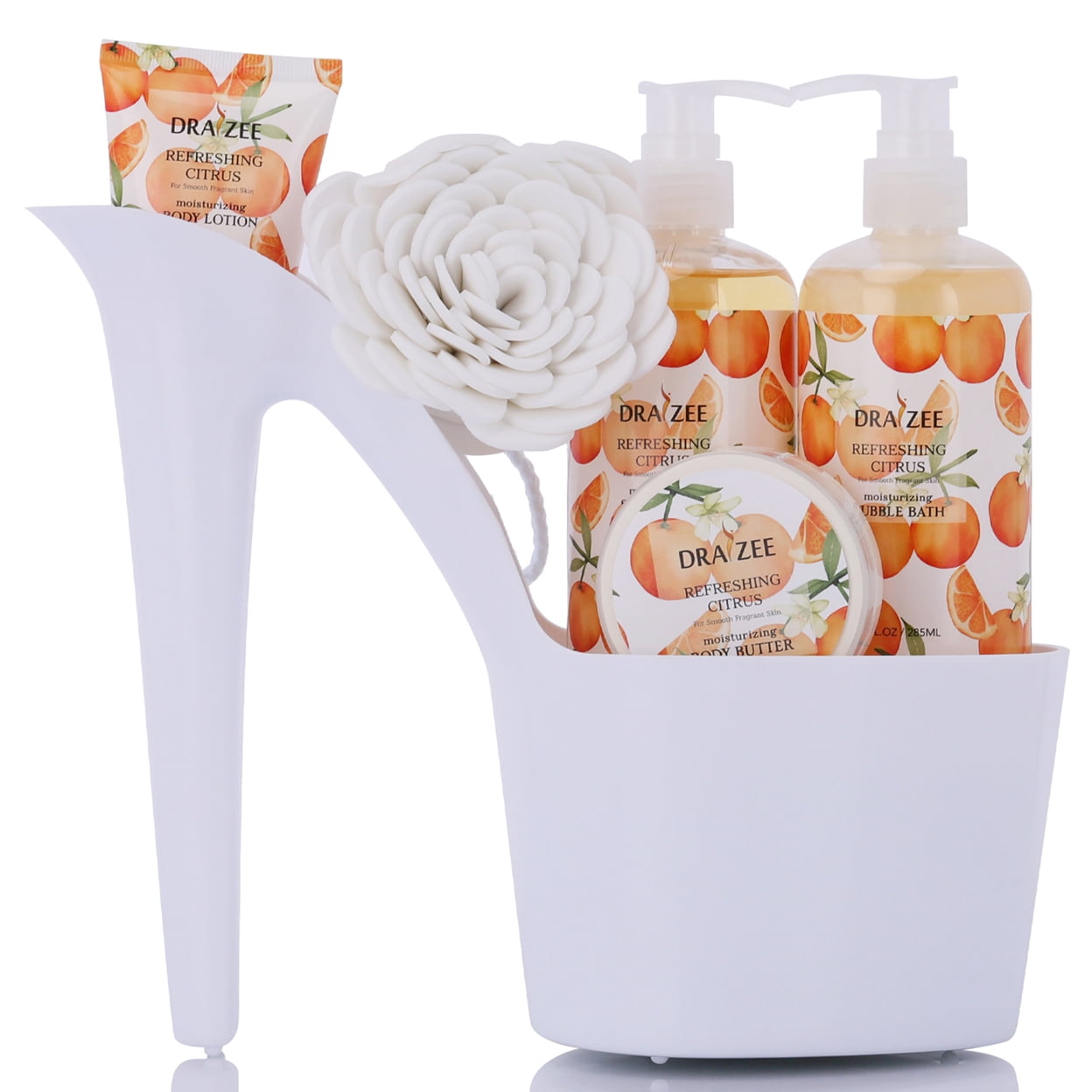Draizee Heel Shoe Spa Gift Set Citrus Scented Bath Essentials Gift ...