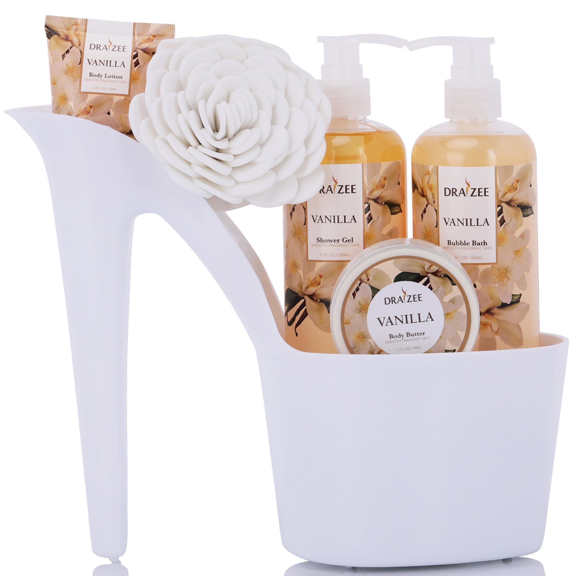 Draizee Heel Shoe Spa Gift Set Vanilla Scented Bath Essentials Gift ...