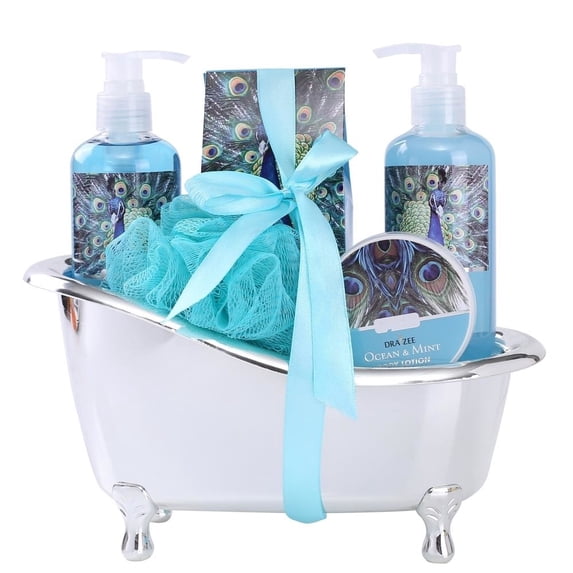 Draizee Spa Gift Basket Women Ocean Mint Fragrance Luxury Skin Care Set