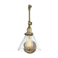 thumbnail image 1 of Drake 1-Light Adjustable Wall Sconce in Warm Brass, 1 of 6