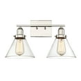 thumbnail image 1 of Drake 2-Light Bathroom Vanity Light in Polished Nickel, 1 of 6