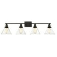 thumbnail image 1 of Drake 4-Light Bathroom Vanity Light in English Bronze, 1 of 5