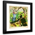 thumbnail image 1 of Drake Brookshaw 12x14 Black Modern Framed Museum Art Print Titled - Apple Picking (Between 1939 and 1946), 1 of 5