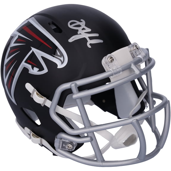 Drake London Atlanta Falcons Autographed Riddell Speed Mini Helmet