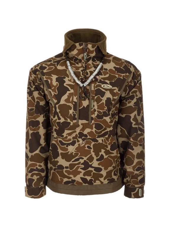 Drake MST Waterfowl Fleece-Lined 1/4 Zip Jacket - Old School