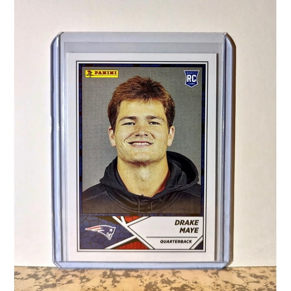 Drake Maye 2024 Panini NFL #73 Rookie Sticker Card New England Patriots